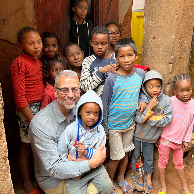 Matt with Madagascar Kids